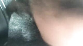 Latina babe in car uses her big juicy lips blowjob POV