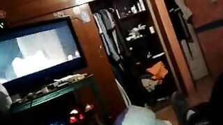 Latina nerd doesn't know she is on sextape blowjob
