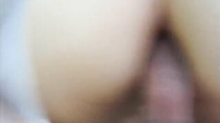 Bitch gets fucked in two holes POV