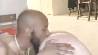Black dude licking and fucking white lady