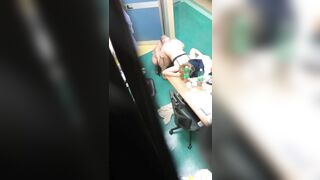 Teachers caught fucking on hidden cam