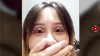 Kinky Asian girl finger dipping squirt